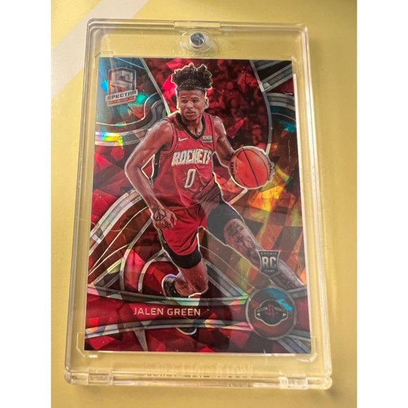 2021-22 SPECTRA JALEN GREEN ROOKIE ASTRAL PRIZM CARD SSP/35 RARE
